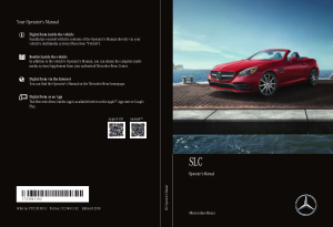 2018 Mercedes Benz SLC Operator Manual